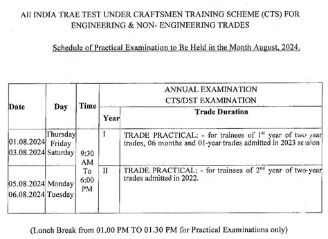 opms time table|NCVT ITI Time Table 2024 PDF .